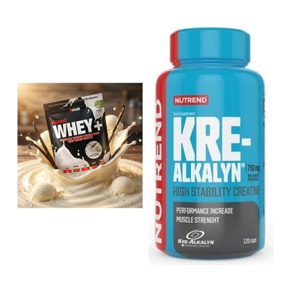 Muskelaufbau-Set: Sinob Honest Whey+ + Nutrend Kre-Alkalyn – alle enthaltenen Artikel
