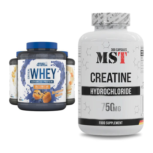 Muskelaufbau-Set: Applied Nutrition Critical Whey + MST Creatine HCL – alle enthaltenen Artikel