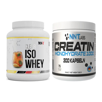 Muskelaufbau-Set: MST Iso Clear + NNT Creatin 1000 mg – alle enthaltenen Artikel