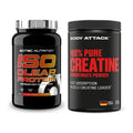 Muskelaufbau-Set: Scitec IsoClear Protein + Body Attack 100% Pure – alle enthaltenen Artikel