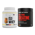 Muskelaufbau-Set: MST Iso Clear + Body Attack 100% Pure Creatine – alle enthaltenen Artikel