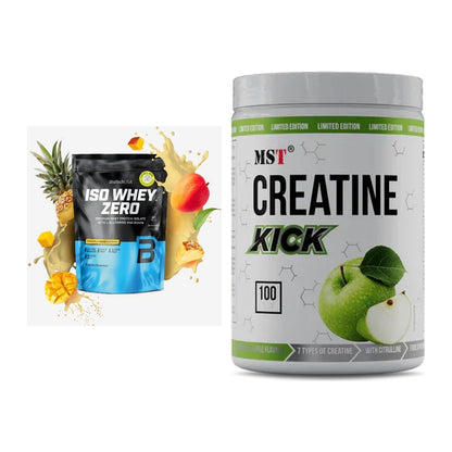 Muskelaufbau-Set: BioTech Iso Whey Zero + MST Creatine Kick 1000g – alle enthaltenen Artikel