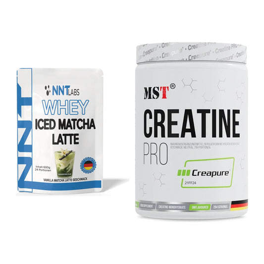 Muskelaufbau-Set: NNT Whey ICED MATCHA + MST Creatin Pro CREAPURE – alle enthaltenen Artikel
