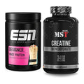 Muskelaufbau-Set: ESN Designer Whey + MST Creatine Monohydrate – alle enthaltenen Artikel