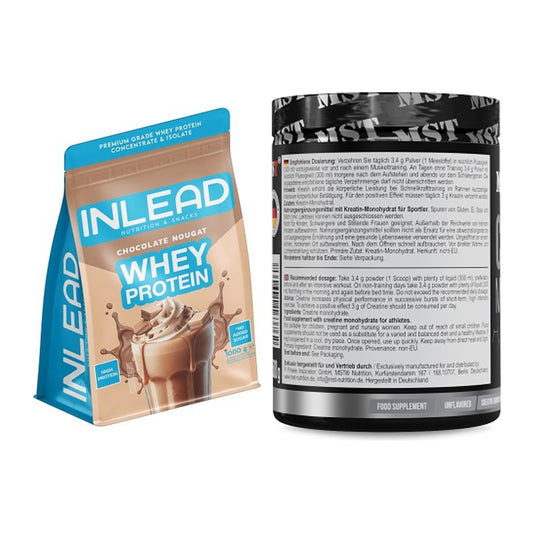 Muskelaufbau-Set: INLEAD Whey Protein + MST Creatin Monohydrate – alle enthaltenen Artikel