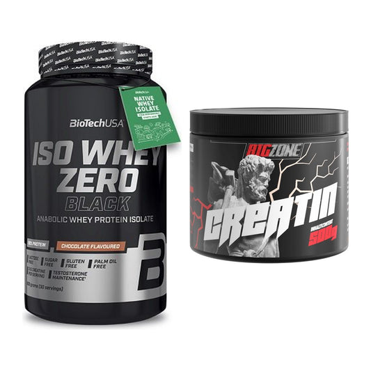 Muskelaufbau-Set: BioTech Iso Whey Zero Black + Big Zone Creatin – alle enthaltenen Artikel