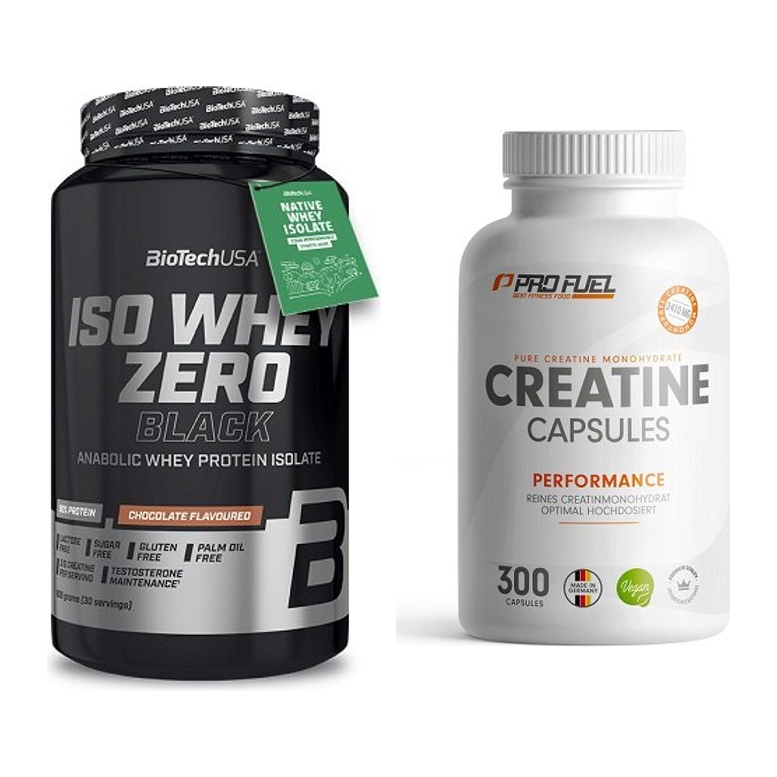 Muskelaufbau-Set: BioTech Iso Whey Zero + ProFuel Creatine – alle enthaltenen Artikel