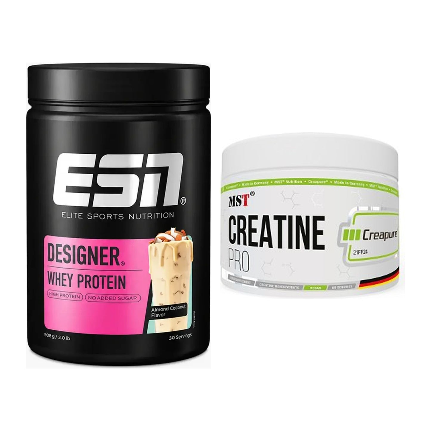 Muskelaufbau-Set: ESN Designer Whey + MST Creatin Pro CREAPURE – alle enthaltenen Artikel
