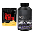 Muskelaufbau-Set: Body Attack 100% Whey + EFX Kre-Alkalyn Nitro – alle enthaltenen Artikel