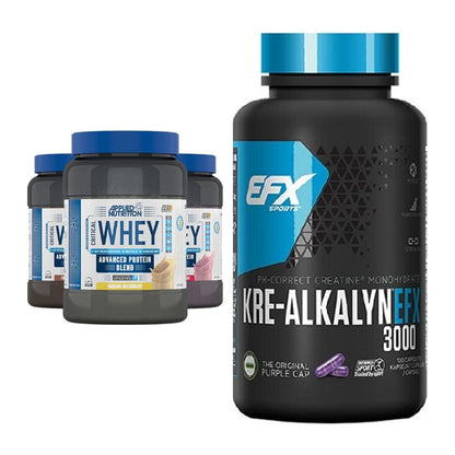 Muskelaufbau-Set: Applied Nutrition + EFX Kre-Alkalyn 3000 – alle enthaltenen Artikel