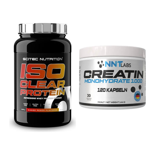 Muskelaufbau-Set: Scitec IsoClear Protein + NNT Creatin 1000 mg – alle enthaltenen Artikel