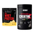 Muskelaufbau-Set: Body Attack 100% Whey + Weider Intense Pure – alle enthaltenen Artikel