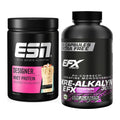 Muskelaufbau-Set: ESN Designer Whey + EFX Kre-Alkalyn 3000 – alle enthaltenen Artikel