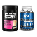 Muskelaufbau-Set: ESN Designer Whey + EFX Kre-Alkalyn Hardcore – alle enthaltenen Artikel