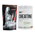 Muskelaufbau-Set: Big Zone Battle Isolate + MST Creatin Pro CREAPURE – alle enthaltenen Artikel