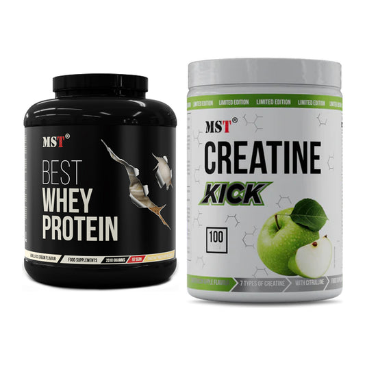 Muskelaufbau-Set: MST Best Whey Protein + MST Creatine Kick – alle enthaltenen Artikel