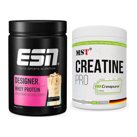 Muskelaufbau-Set: ESN Designer Whey + MST Creatin Pro CREAPURE – alle enthaltenen Artikel