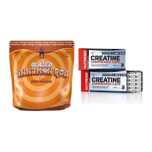 Muskelaufbau-Set: Nanosupps Whey Protein + Nutrend Creatine – alle enthaltenen Artikel