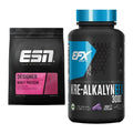 Muskelaufbau-Set: ESN Designer Whey + EFX Kre-Alkalyn 3000 – alle enthaltenen Artikel