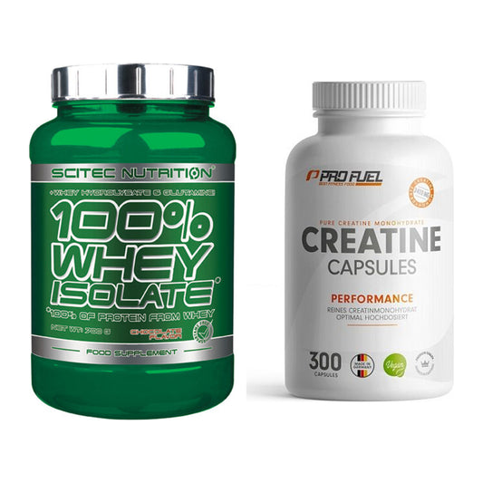 Muskelaufbau-Set: Scitec Whey Isolate + ProFuel Creatine Monohydrate – alle enthaltenen Artikel