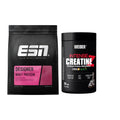 Muskelaufbau-Set: ESN Designer Whey + Weider Intense Pure Creatine – alle enthaltenen Artikel