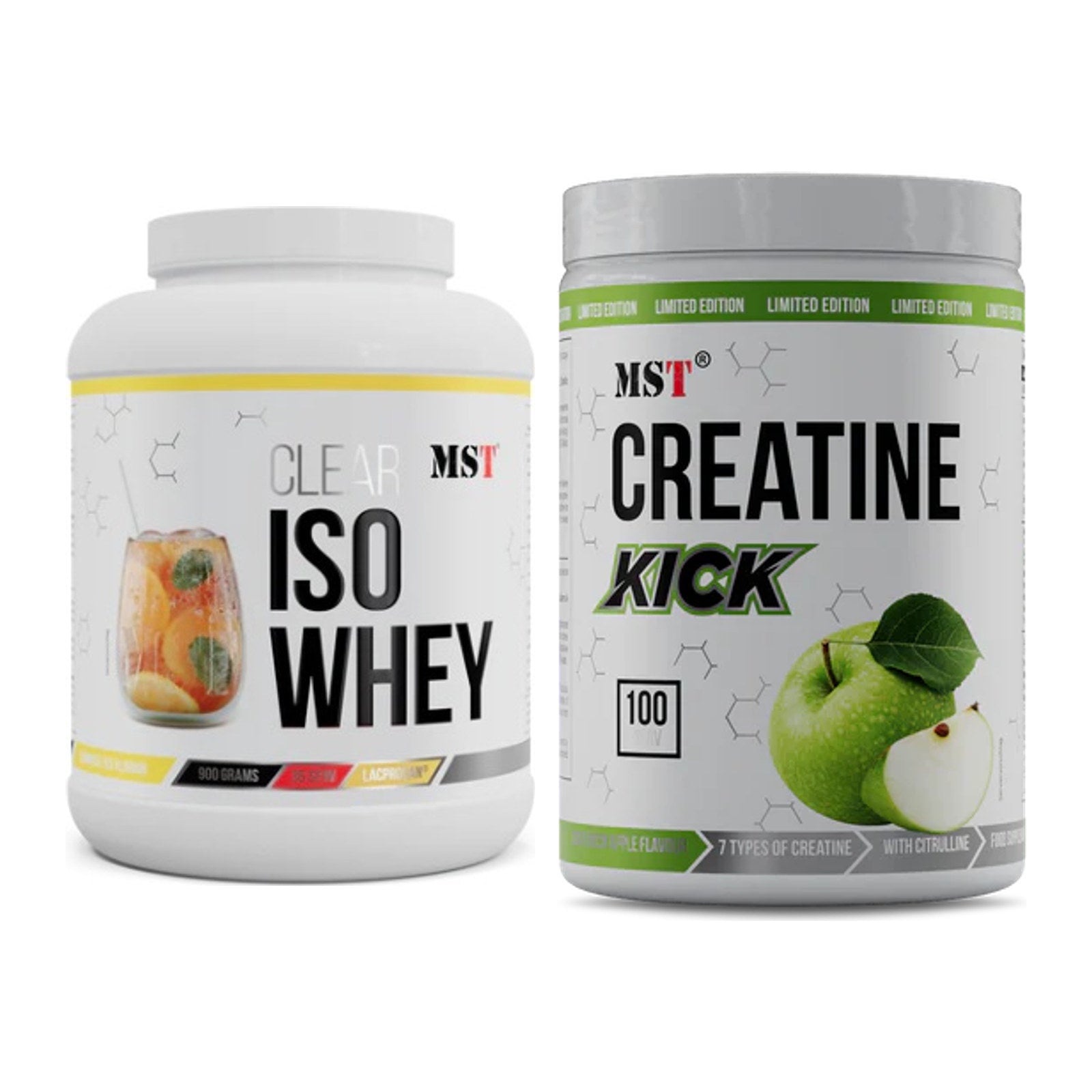 Muskelaufbau-Set: MST Iso Clear + MST Creatine Kick – alle enthaltenen Artikel