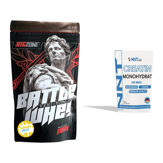 Muskelaufbau-Set: Big Zone Battle Whey + NNT Creatin Monohydrat – alle enthaltenen Artikel
