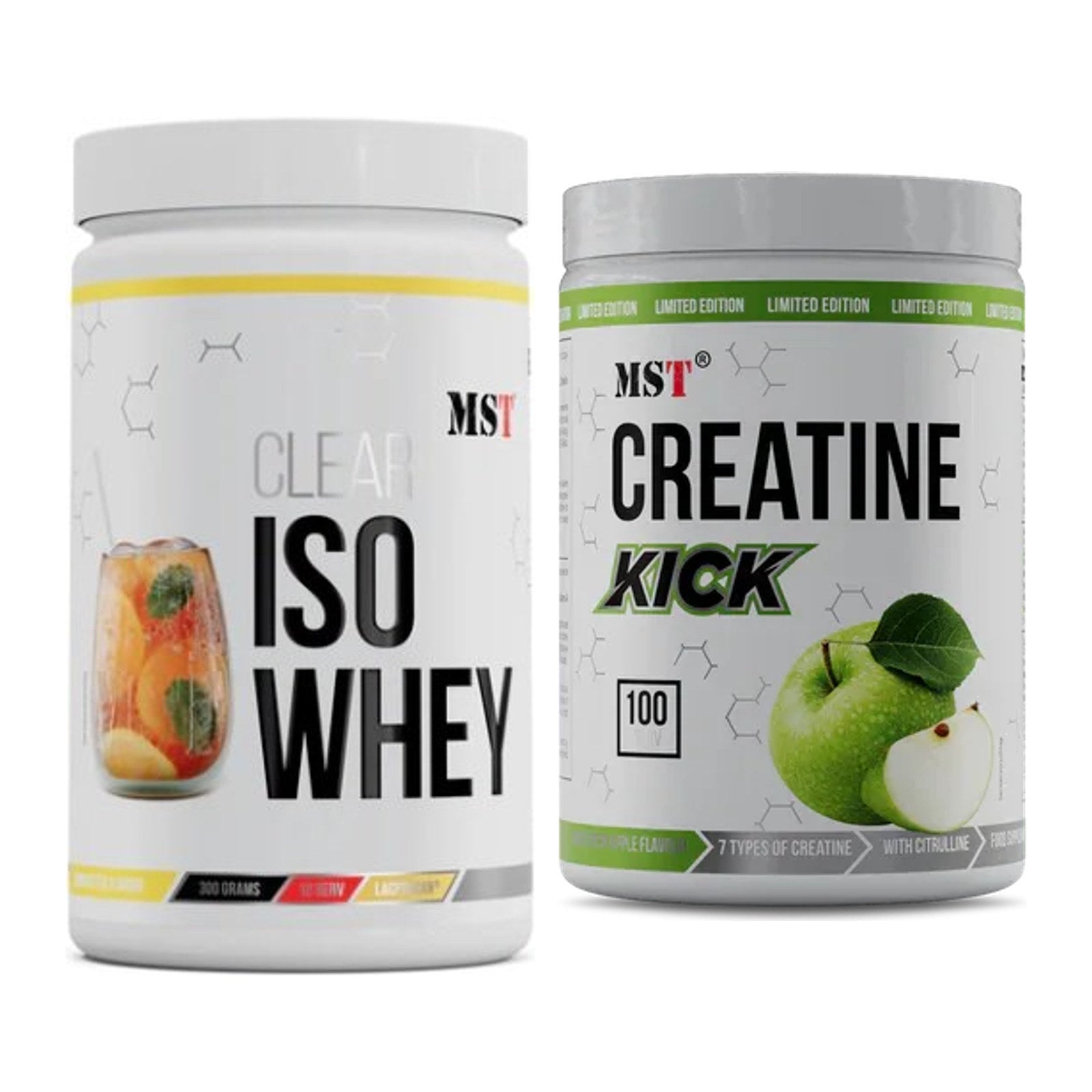 Muskelaufbau-Set: MST Iso Clear + MST Creatine Kick – alle enthaltenen Artikel