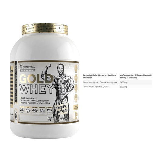 Muskelaufbau-Set: Kevin Levrone Gold Whey + INLEAD Creatine – alle enthaltenen Artikel