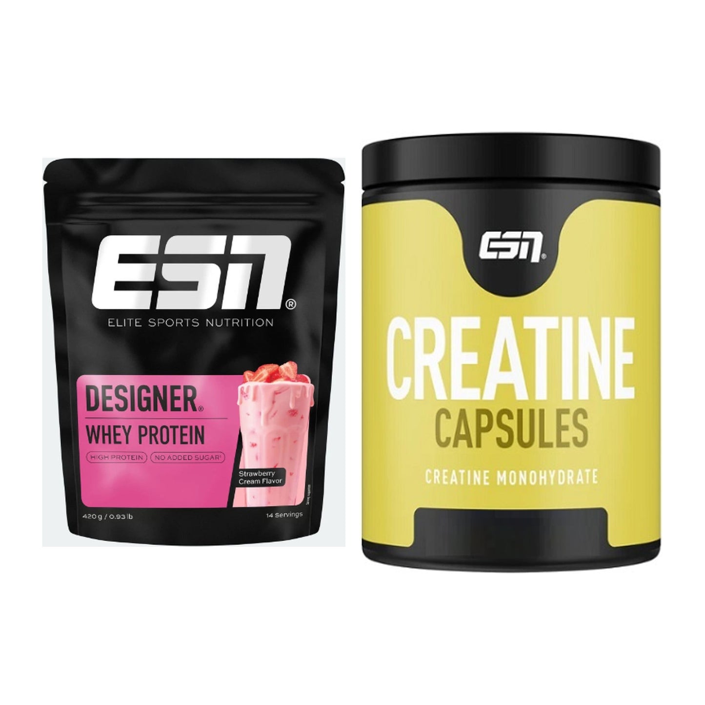 Muskelaufbau-Set: ESN Designer Whey + ESN Ultrapure Creatine – alle enthaltenen Artikel