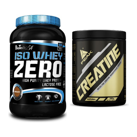 Muskelaufbau-Set: BioTech Iso Whey Zero + Peak Creatin Powder – alle enthaltenen Artikel