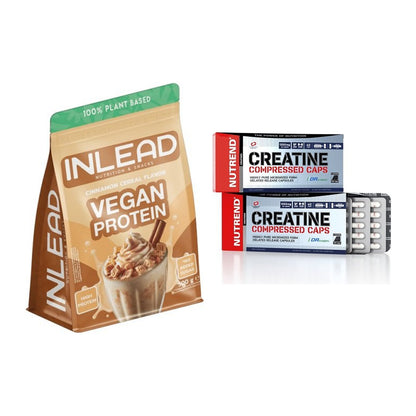 Muskelaufbau-Set: INLEAD Vegan Protein + Nutrend Creatine – alle enthaltenen Artikel