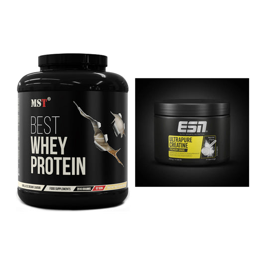 Muskelaufbau-Set: MST Best Whey Protein + ESN Ultrapure Creatine – alle enthaltenen Artikel