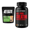 Muskelaufbau-Set: ESN Designer Vegan + Body Attack 100% Pure – alle enthaltenen Artikel