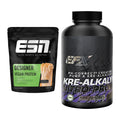 Muskelaufbau-Set: ESN Designer Vegan + EFX Kre-Alkalyn PRO 120 – alle enthaltenen Artikel