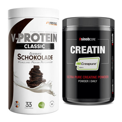 Muskelaufbau-Set: ProFuel VEGAN PROTEIN + Sinob Creatin CREAPURE – alle enthaltenen Artikel