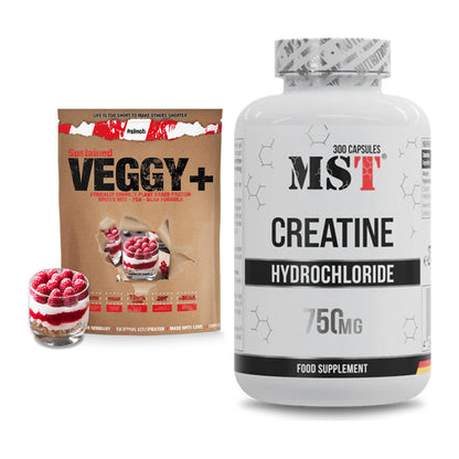 Muskelaufbau-Set: Sinob VEGGY + VEGAN PROTEIN + MST Creatine HCL – alle enthaltenen Artikel