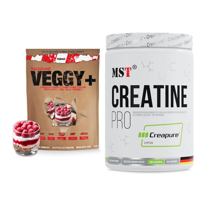 Muskelaufbau-Set: Sinob VEGGY + VEGAN + MST Creatin Pro CREAPURE – alle enthaltenen Artikel