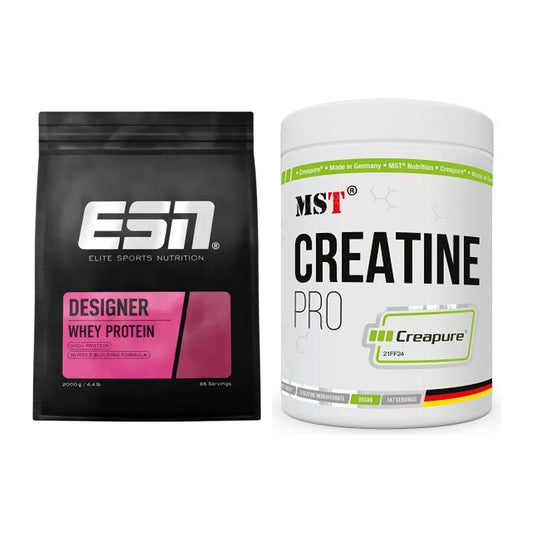 Muskelaufbau-Set: ESN Designer Whey + MST Creatin Pro CREAPURE – alle enthaltenen Artikel