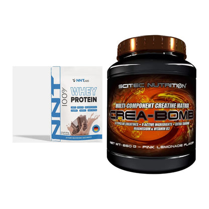 Muskelaufbau-Set: NNT Whey + Scitec Crea-Bomb – alle enthaltenen Artikel
