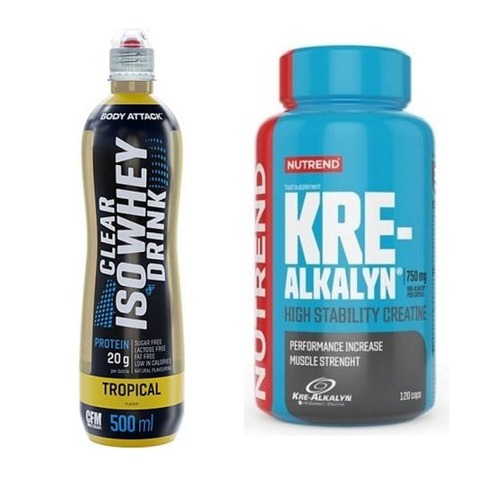 Muskelaufbau-Set: Body Attack Clear Iso + Nutrend Kre-Alkalyn – alle enthaltenen Artikel