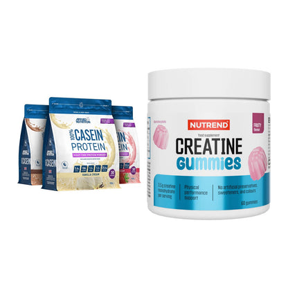 Muskelaufbau-Set: Applied Nutrition 100% + Nutrend Creatine Gummies – alle enthaltenen Artikel