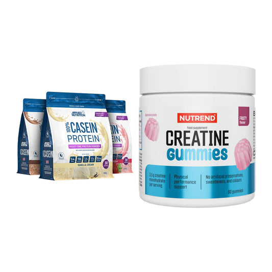 Muskelaufbau-Set: Applied Nutrition 100% + Nutrend Creatine Gummies – alle enthaltenen Artikel