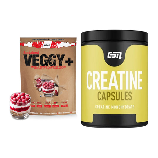 Muskelaufbau-Set: Sinob VEGGY + VEGAN PROTEIN + ESN Ultrapure Creatine – alle enthaltenen Artikel