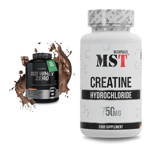 Muskelaufbau-Set: BioTech Iso Whey Zero Black + MST Creatin HCL – alle enthaltenen Artikel