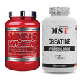 Muskelaufbau-Set: Scitec 100% Whey Professional + MST Creatine HCL – alle enthaltenen Artikel