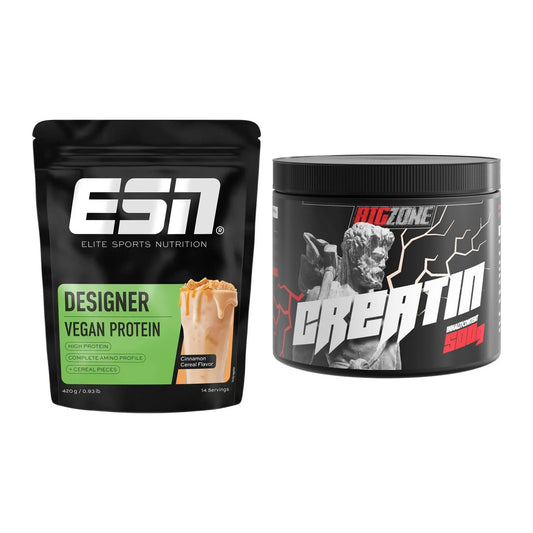 Muskelaufbau-Set: ESN Designer Vegan Protein + Big Zone Creatin – alle enthaltenen Artikel