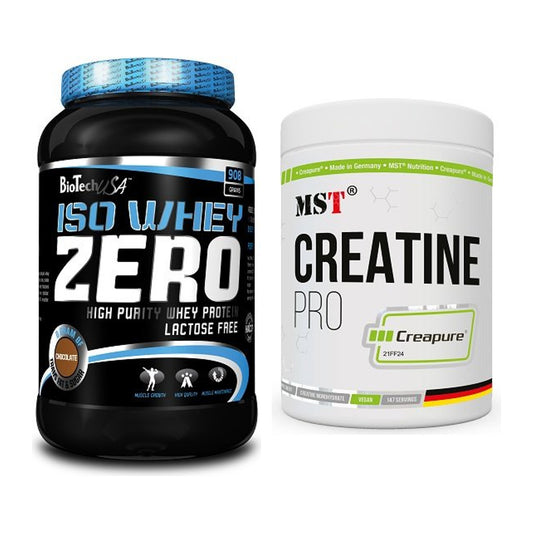 Muskelaufbau-Set: BioTech Iso Whey Zero + MST Creatin Pro CREAPURE – alle enthaltenen Artikel
