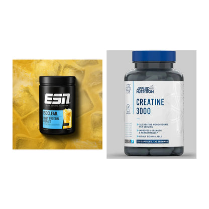Muskelaufbau-Set: ESN ISOCLEAR Whey + Applied Nutrition – alle enthaltenen Artikel