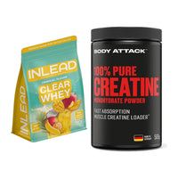 Muskelaufbau-Set: INLEAD Clear Whey + Body Attack 100% Pure